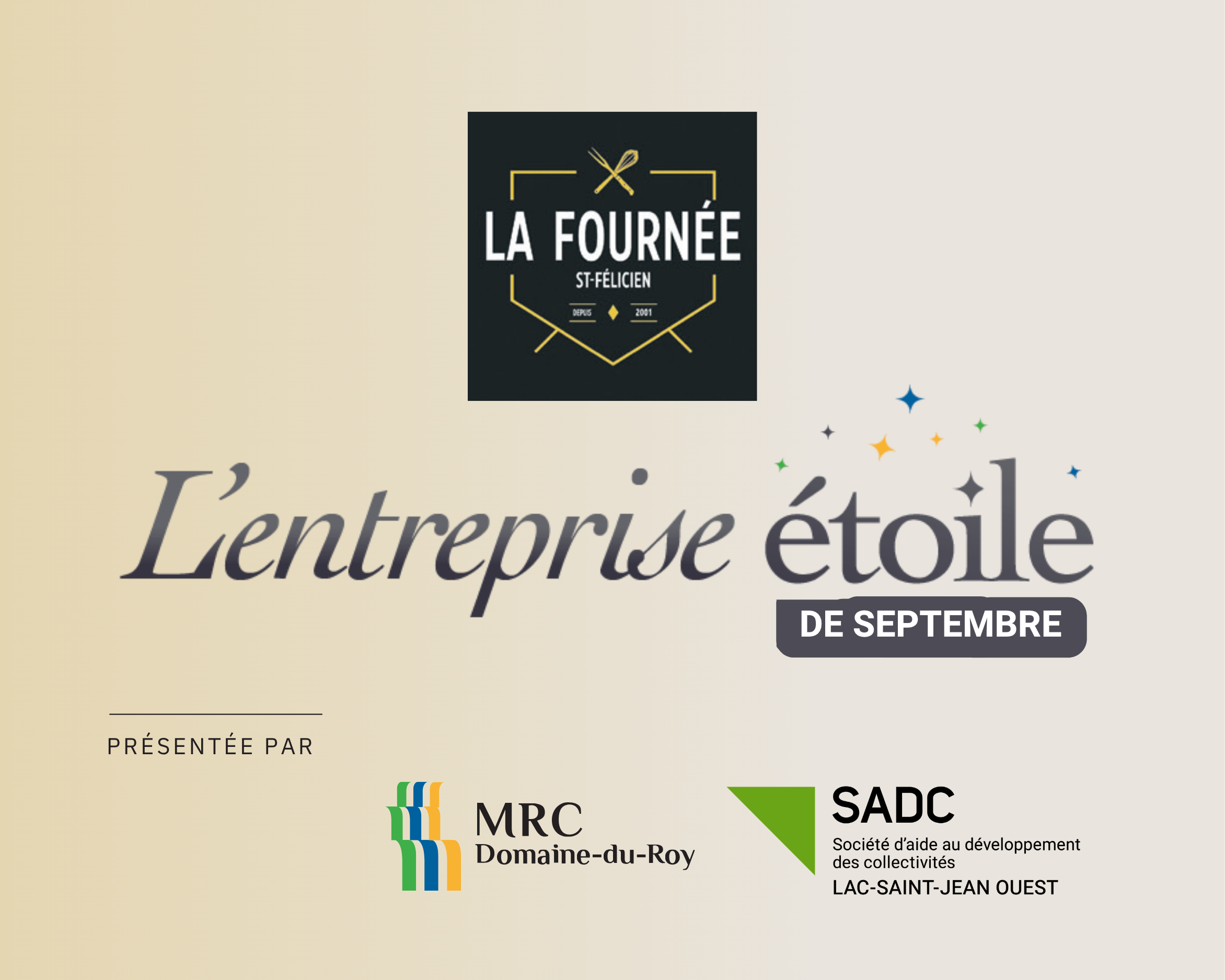 Entreprise étoile de septembre | La Fournée